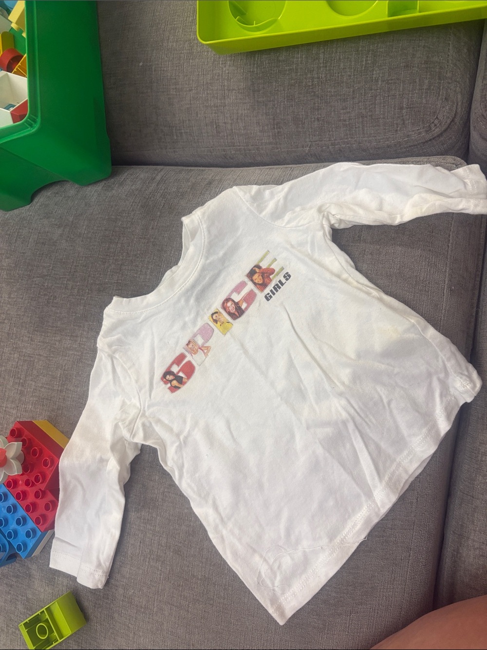 6-12 months Girls' White Long-Sleeve Graphic Tee